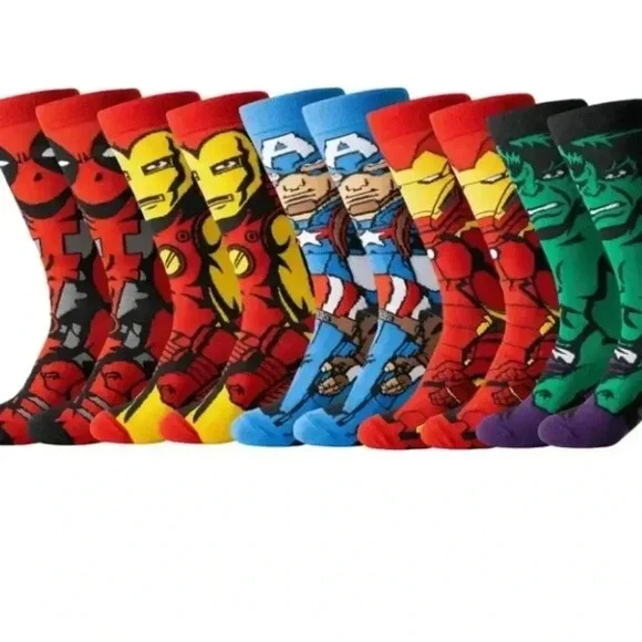 🐾New 1 pair of unisex cartoon socks - Picture 1 of 13